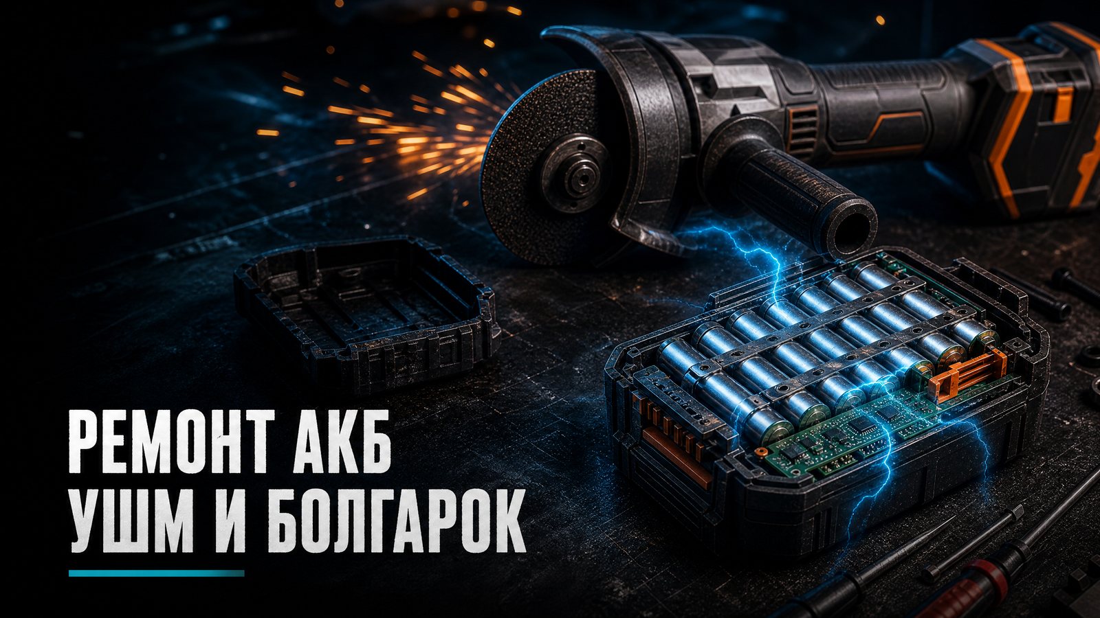 Ремонт аккумуляторов УШМ и болгарок