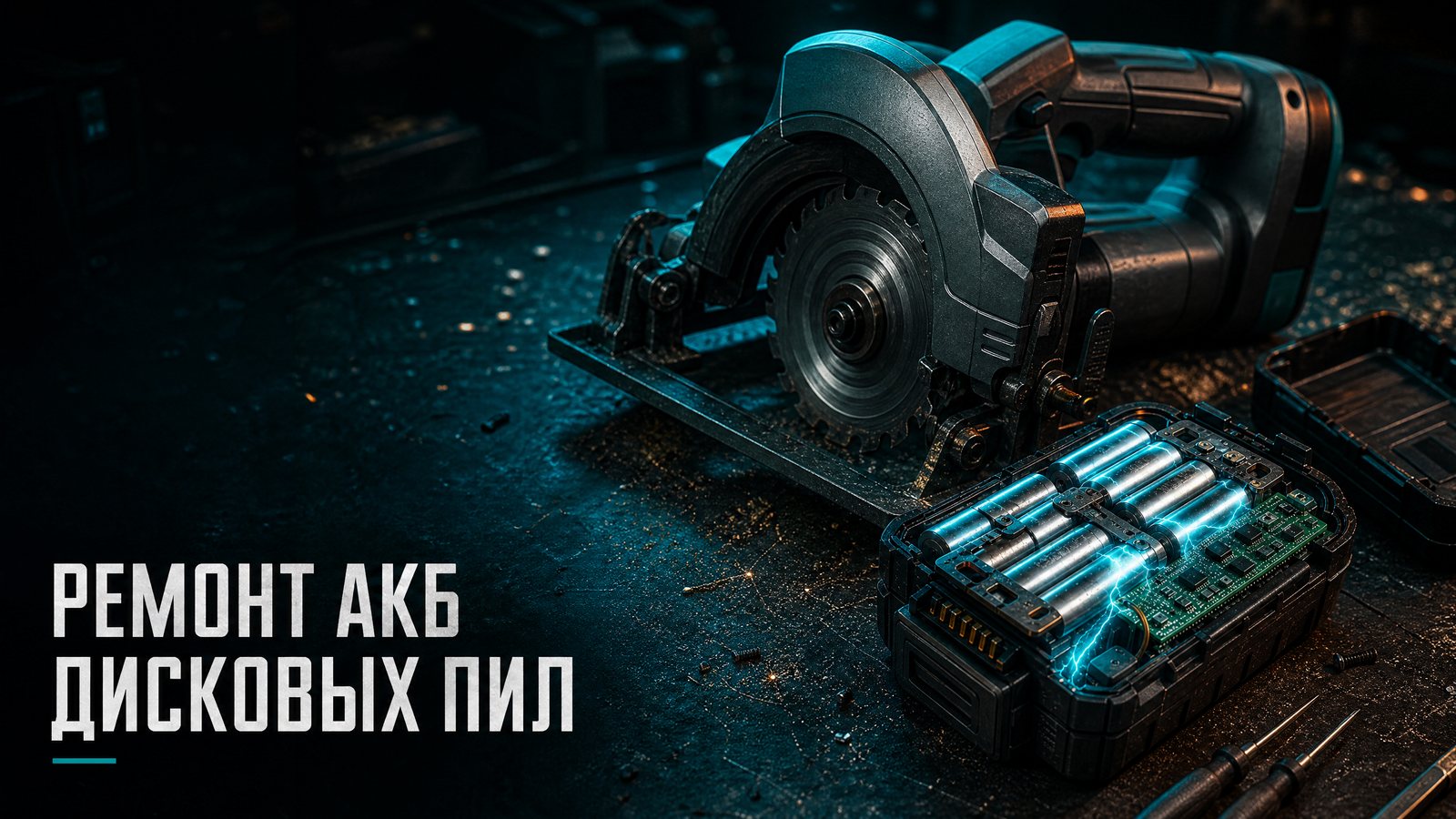 Ремонт аккумуляторов дисковых пил