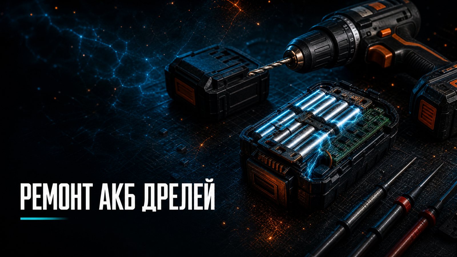 Ремонт аккумуляторов дрелей