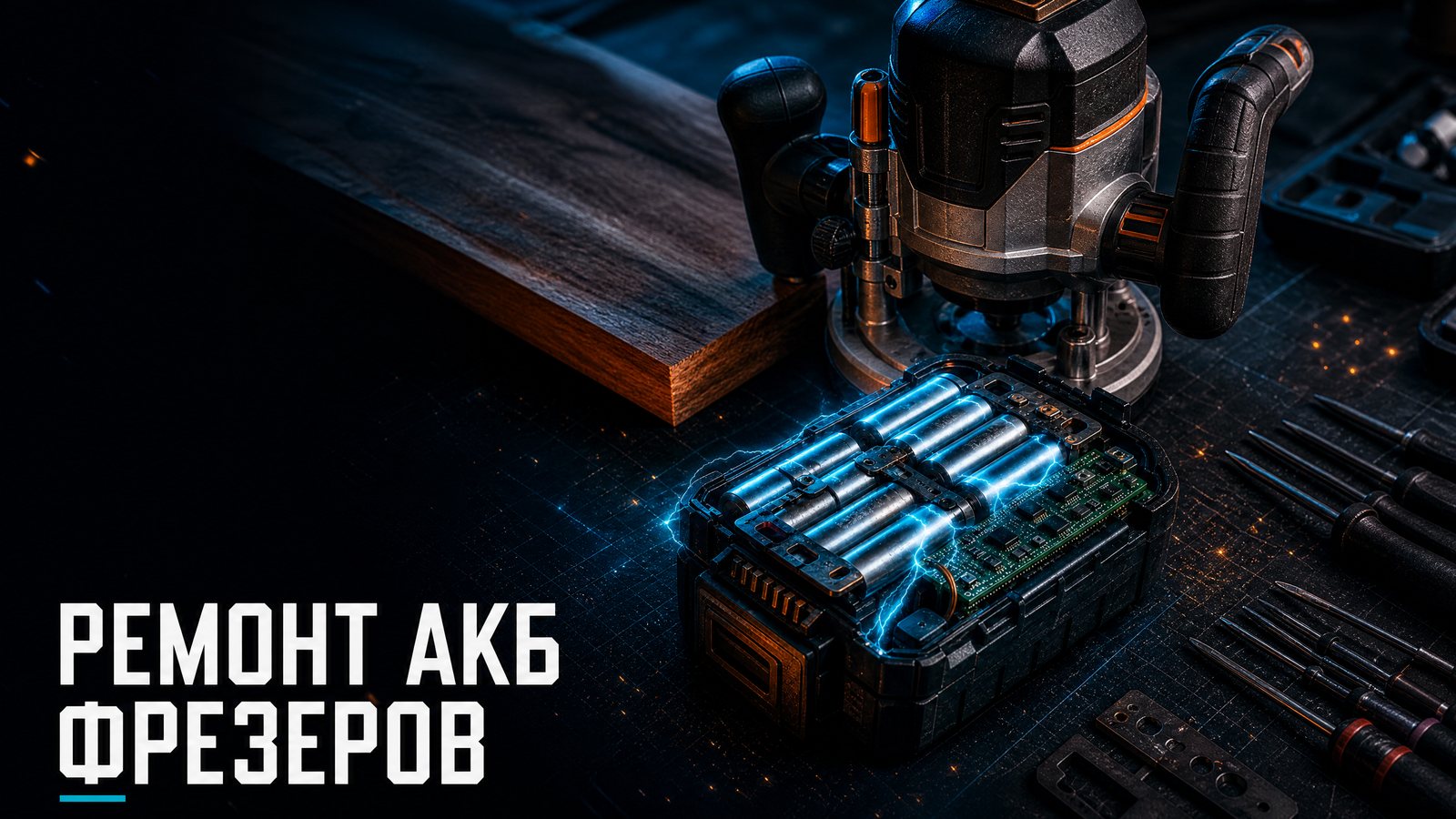Ремонт аккумуляторов фрезеров