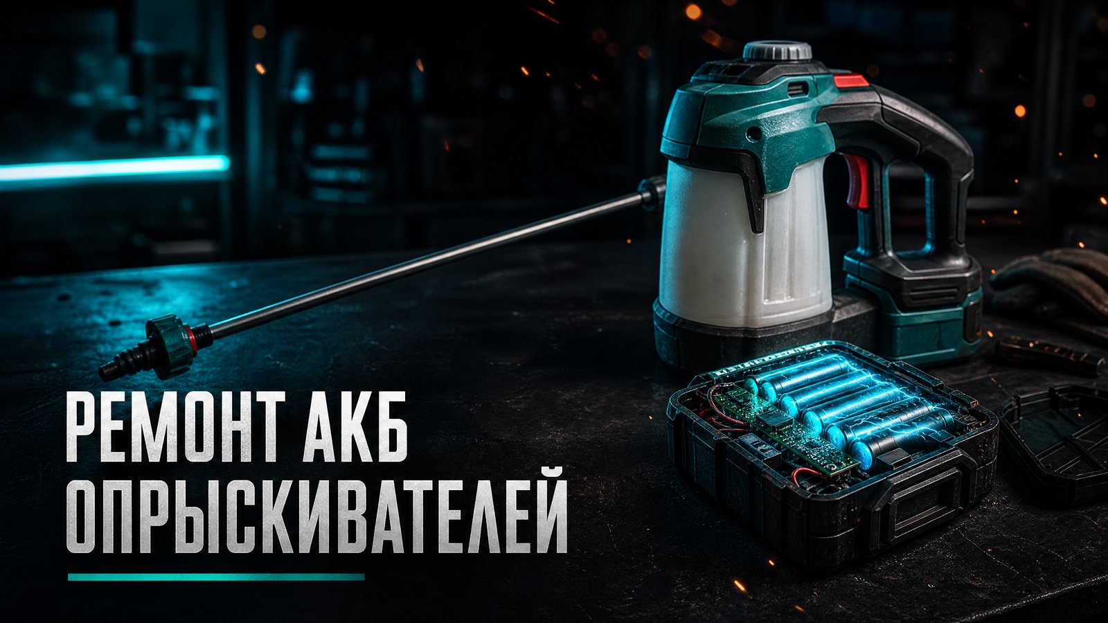 Ремонт аккумуляторов опрыскивателей