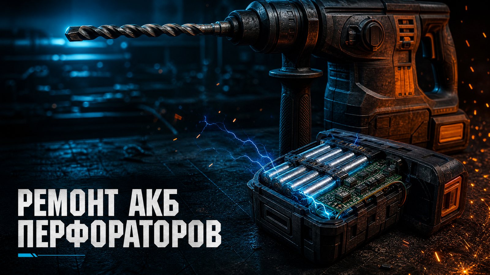 Ремонт аккумуляторов перфораторов