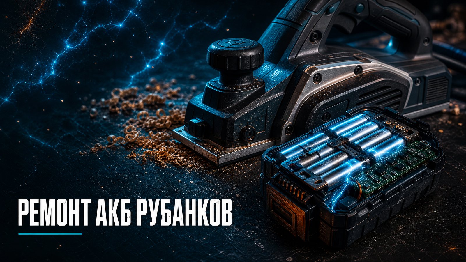 Ремонт аккумуляторов рубанков