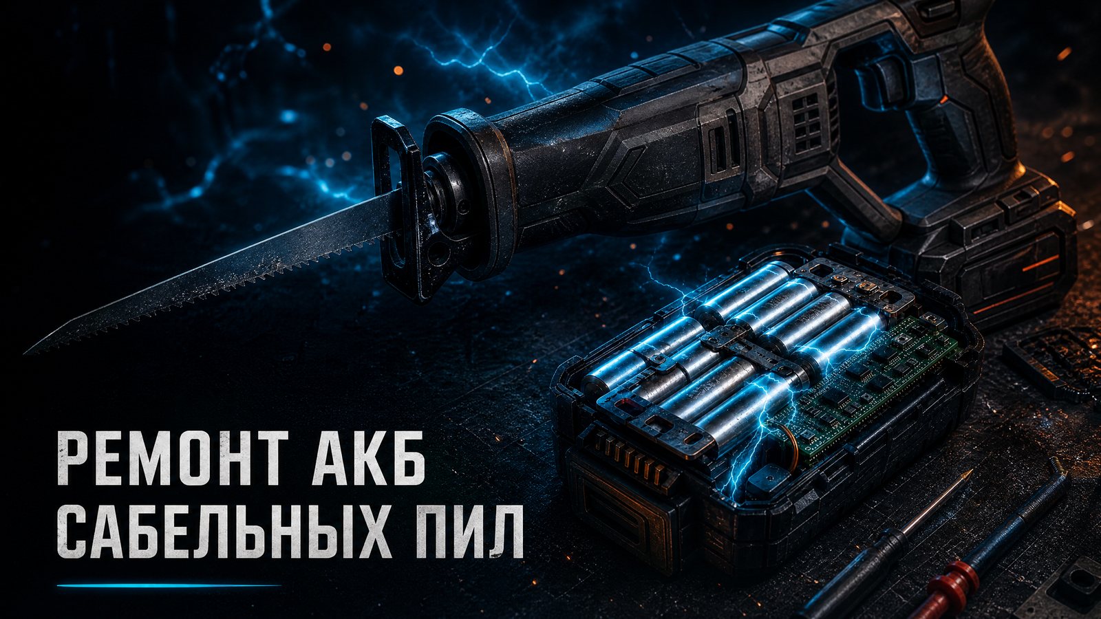 Ремонт аккумуляторов сабельных пил