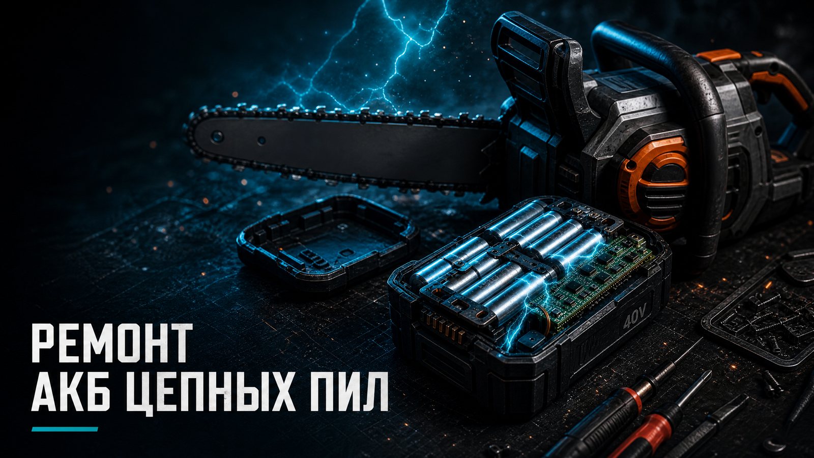 Ремонт аккумуляторов цепных пил