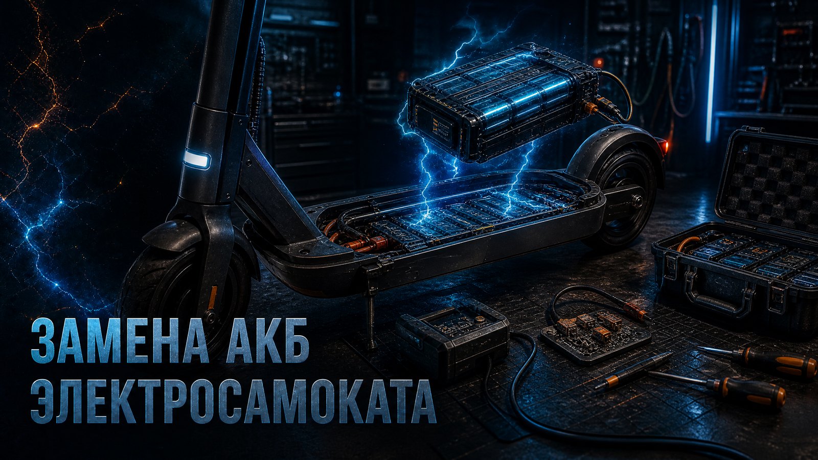 Замена АКБ электросамоката